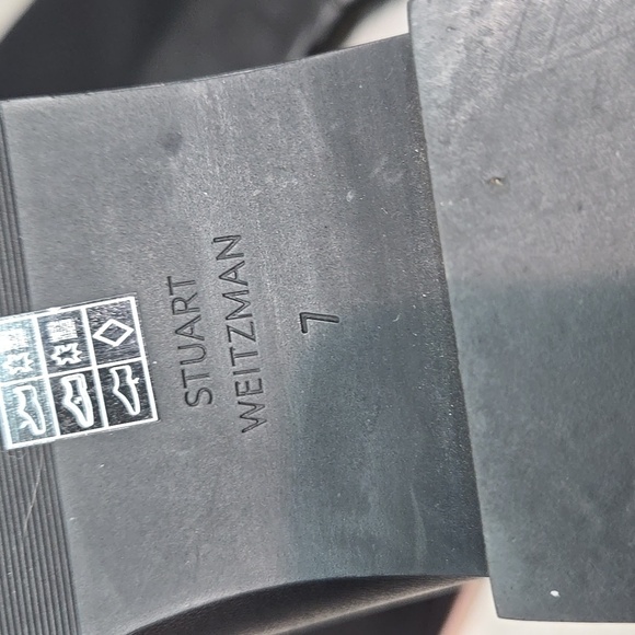 Stuart Weitzman Women Gillian 60 Microstretch Leather Riding Boots Shoes Sz 7 - Picture 12 of 16